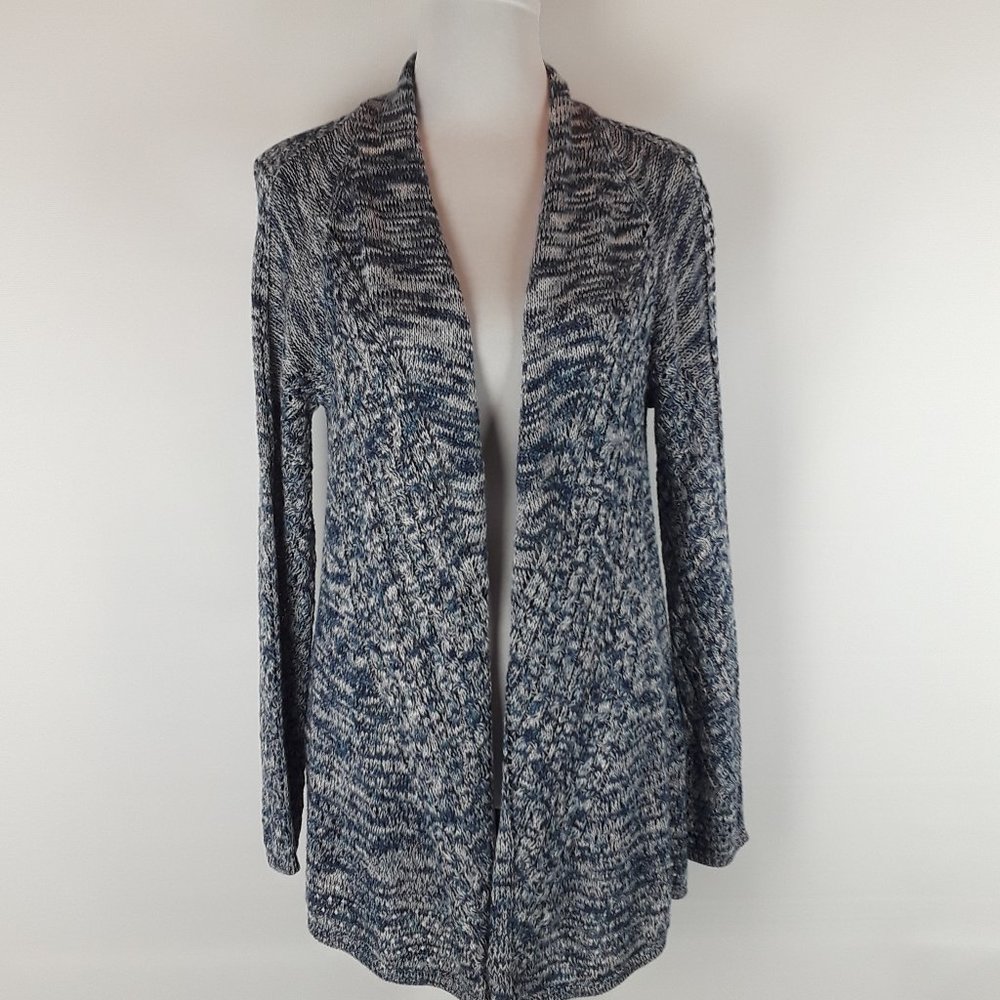 Ralsey Tweed Cable Knit Open Front Cardigan
